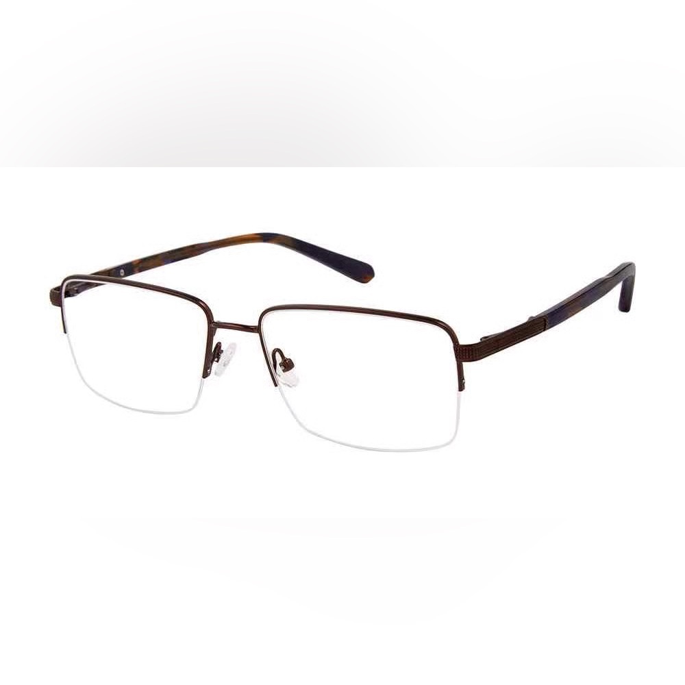 Van Heusen Big Man Fit Eyeglasses Frame 58-18-145 Brown